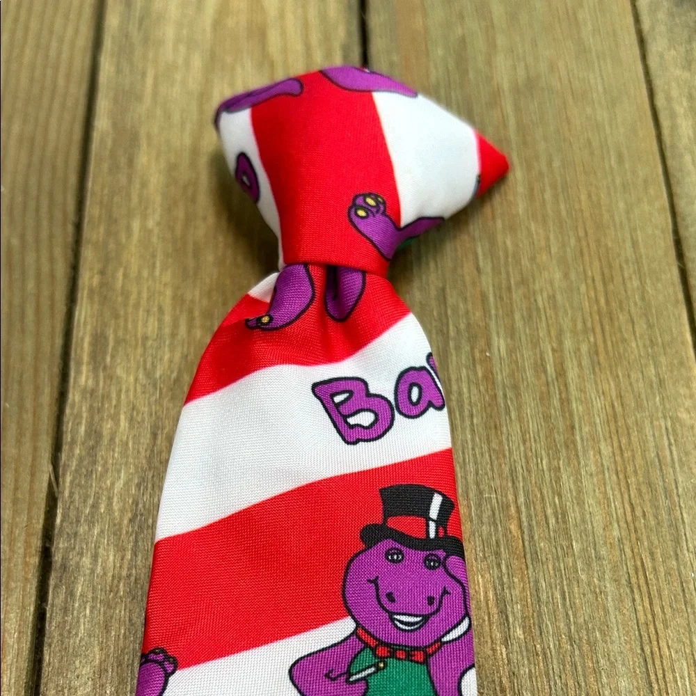 Vintage 90s Barney Kids Tie